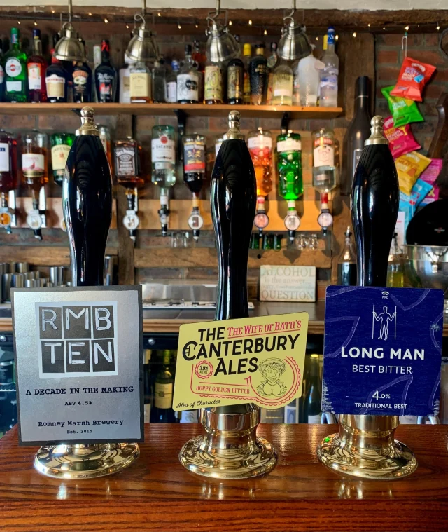 Our ales this week feature Romney's 'a decade in the making', Canterbury's The Wife of Bath and Longman's Best Bitter. Which will be your favourite?! 🍻